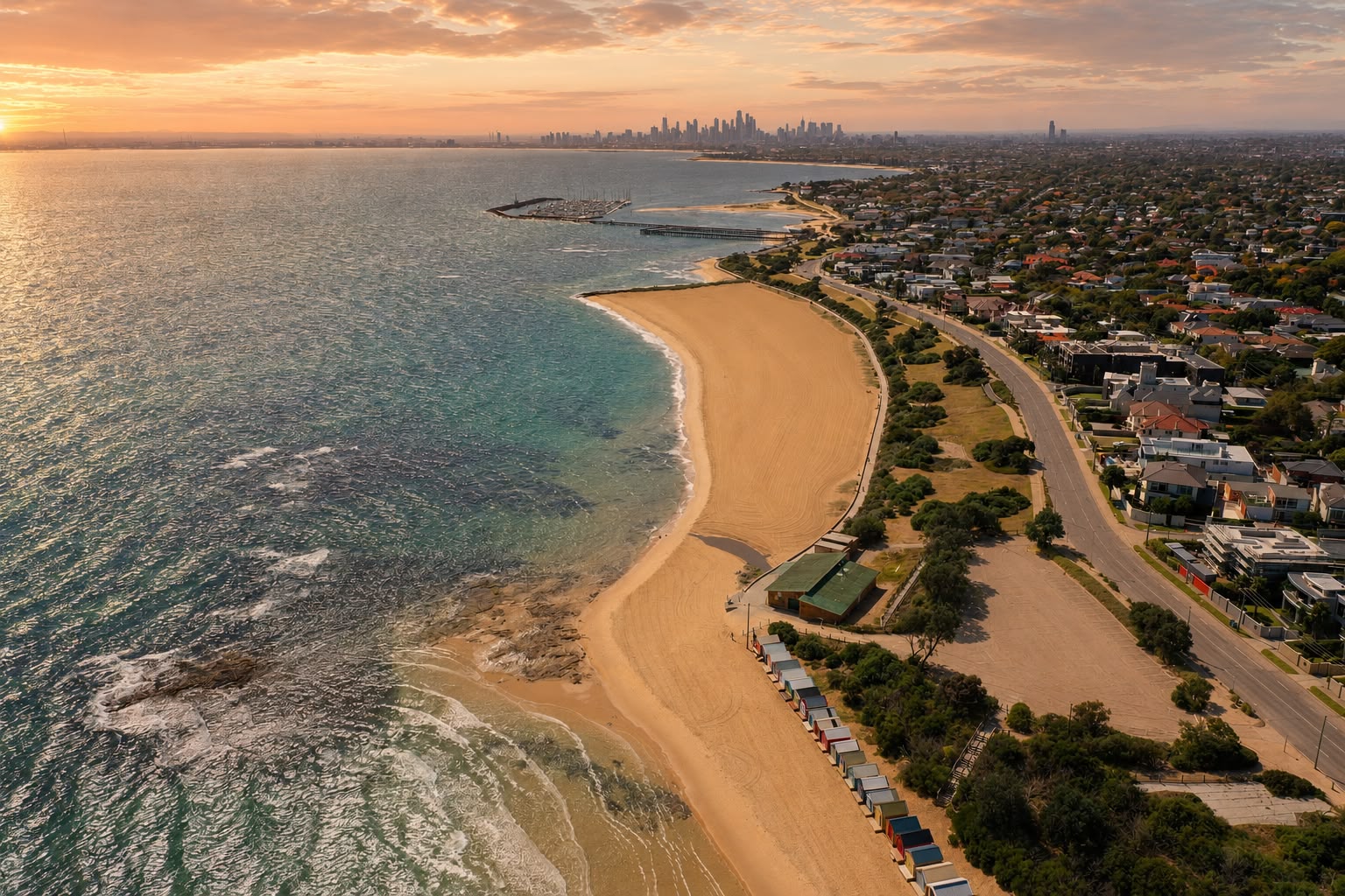 Bayside coastal landscape